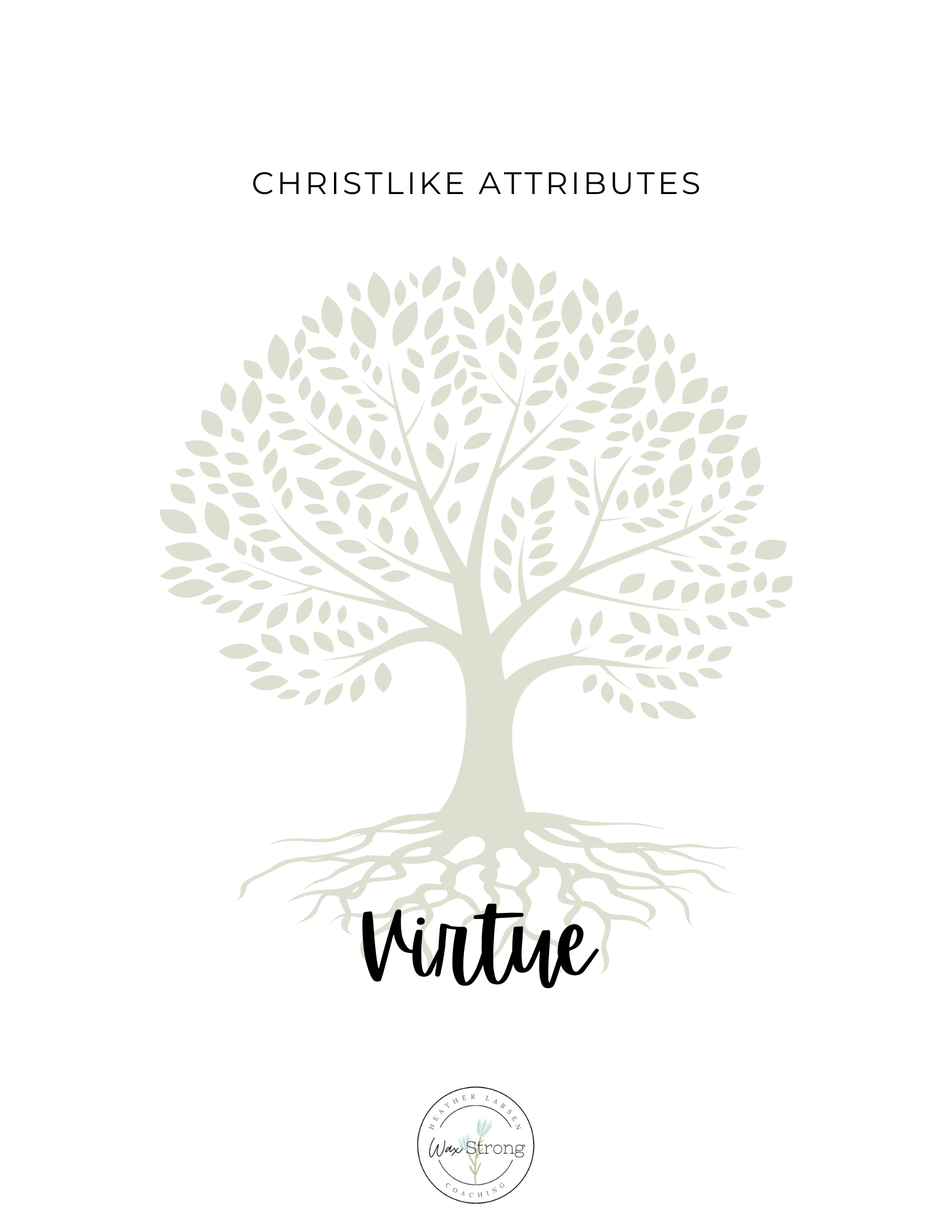 Christlike Attributes: Virtue Workbook