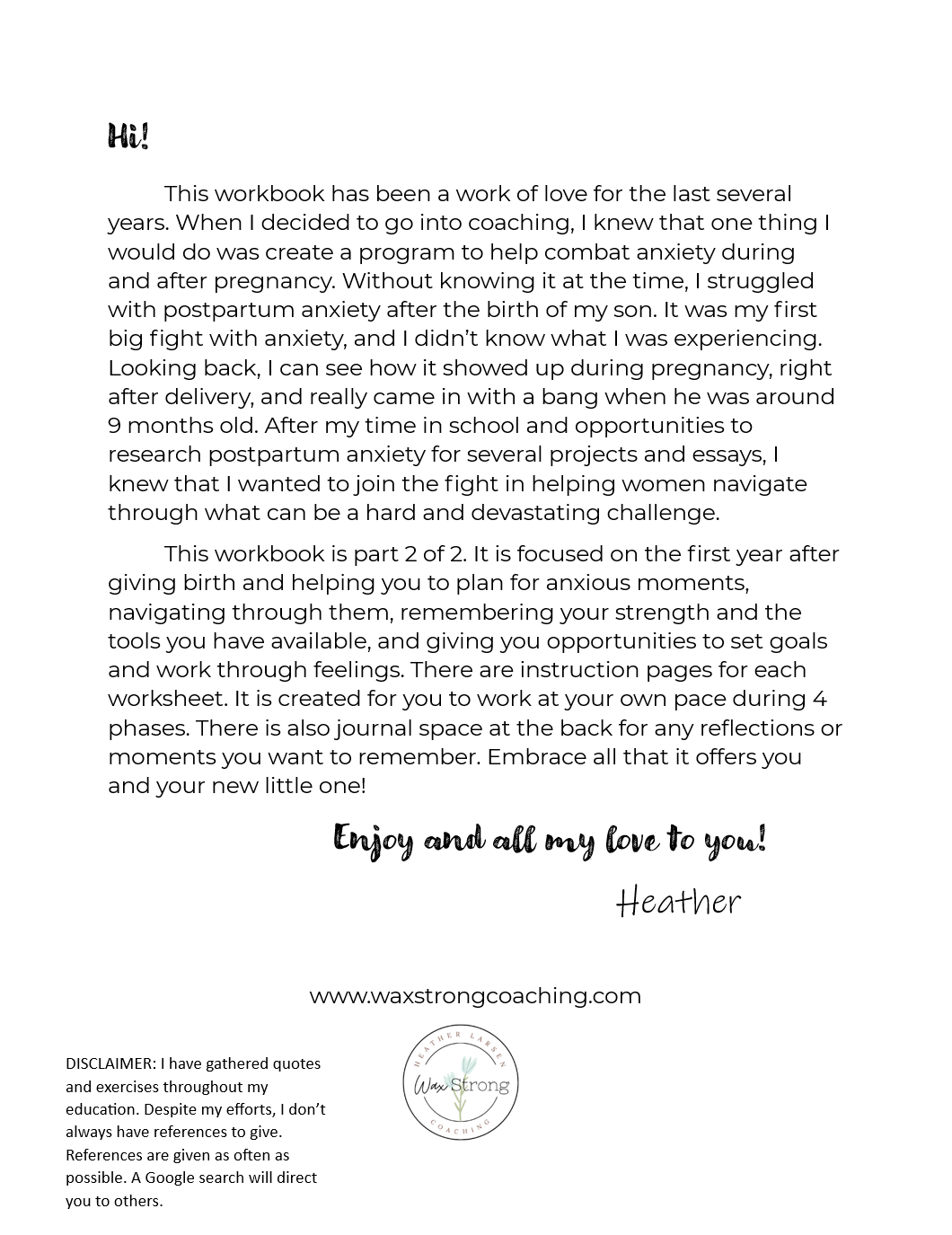 Peace in Pregnancy - Workbook 2