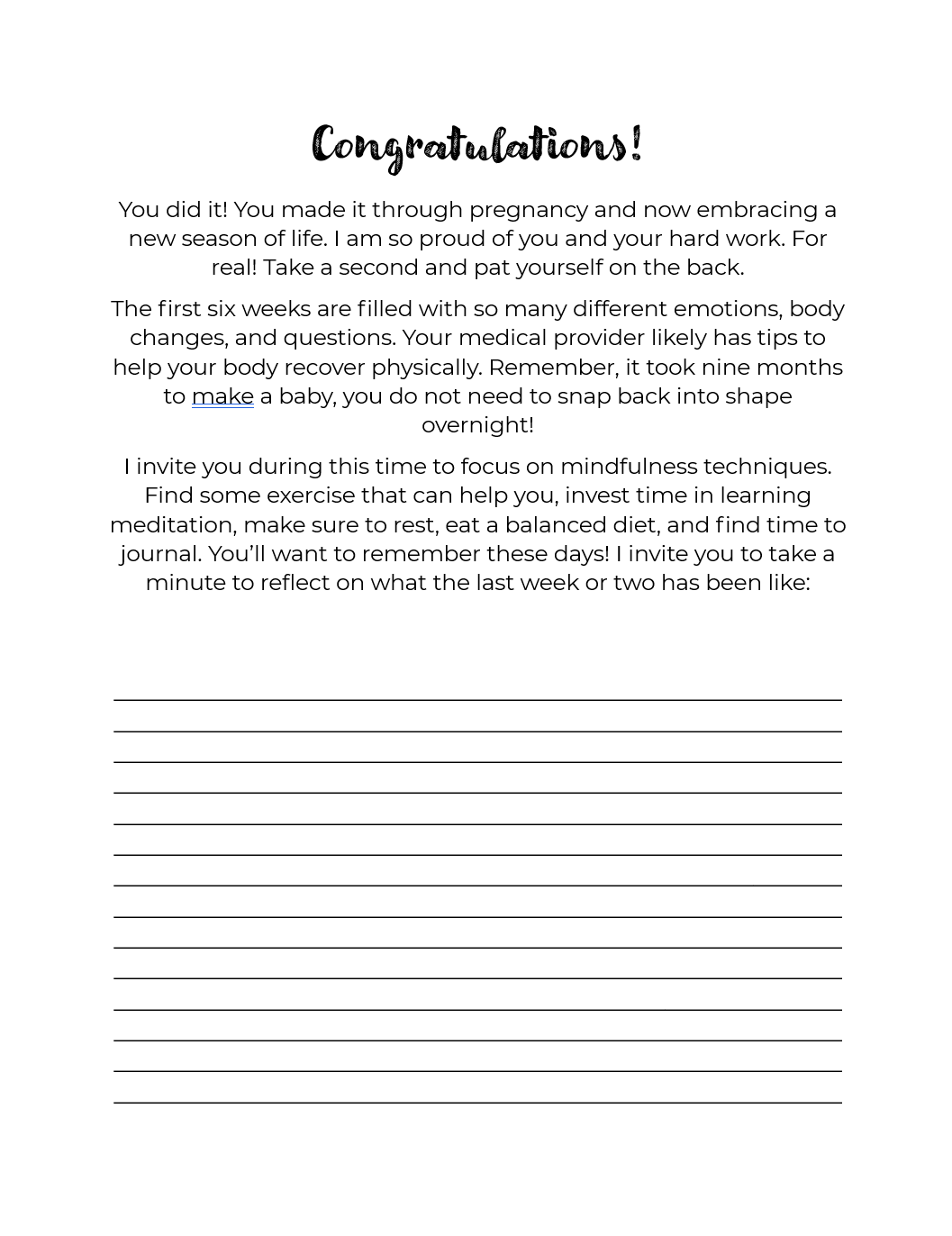 Peace in Pregnancy - Workbook 2