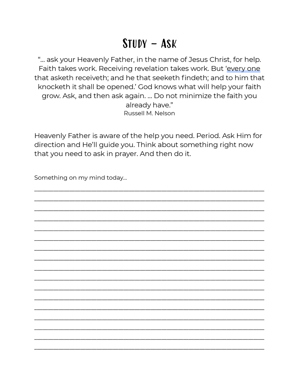 Moving Mountains Workbook