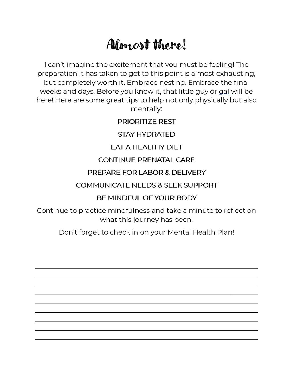 Peace in Pregnancy - Workbook 1