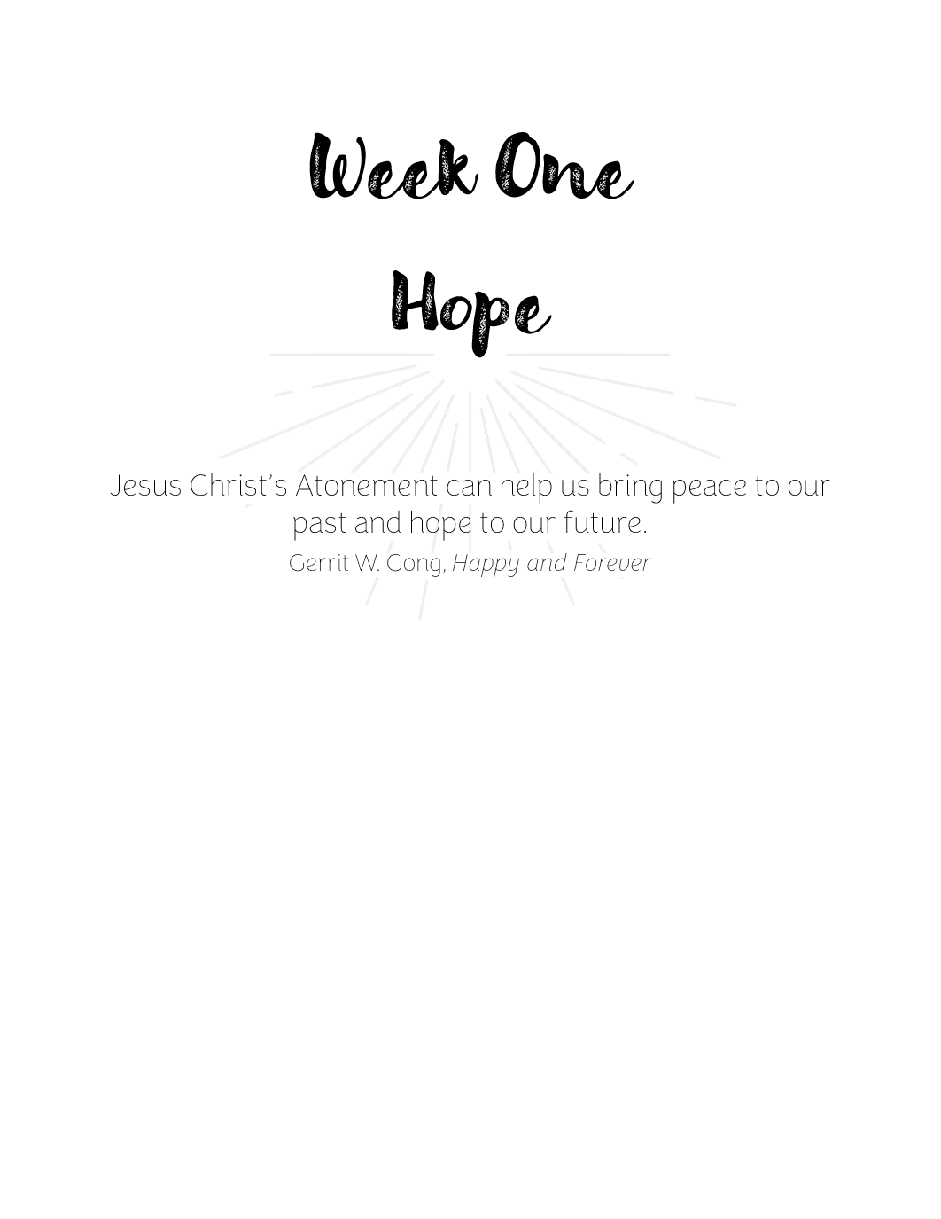 Christlike Attributes: Hope Workbook