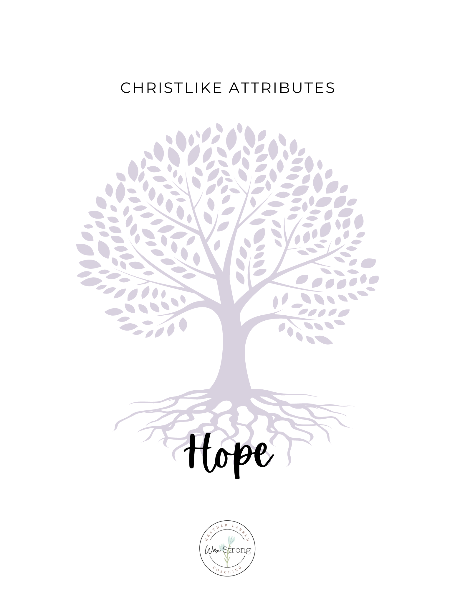Christlike Attributes: Hope Workbook