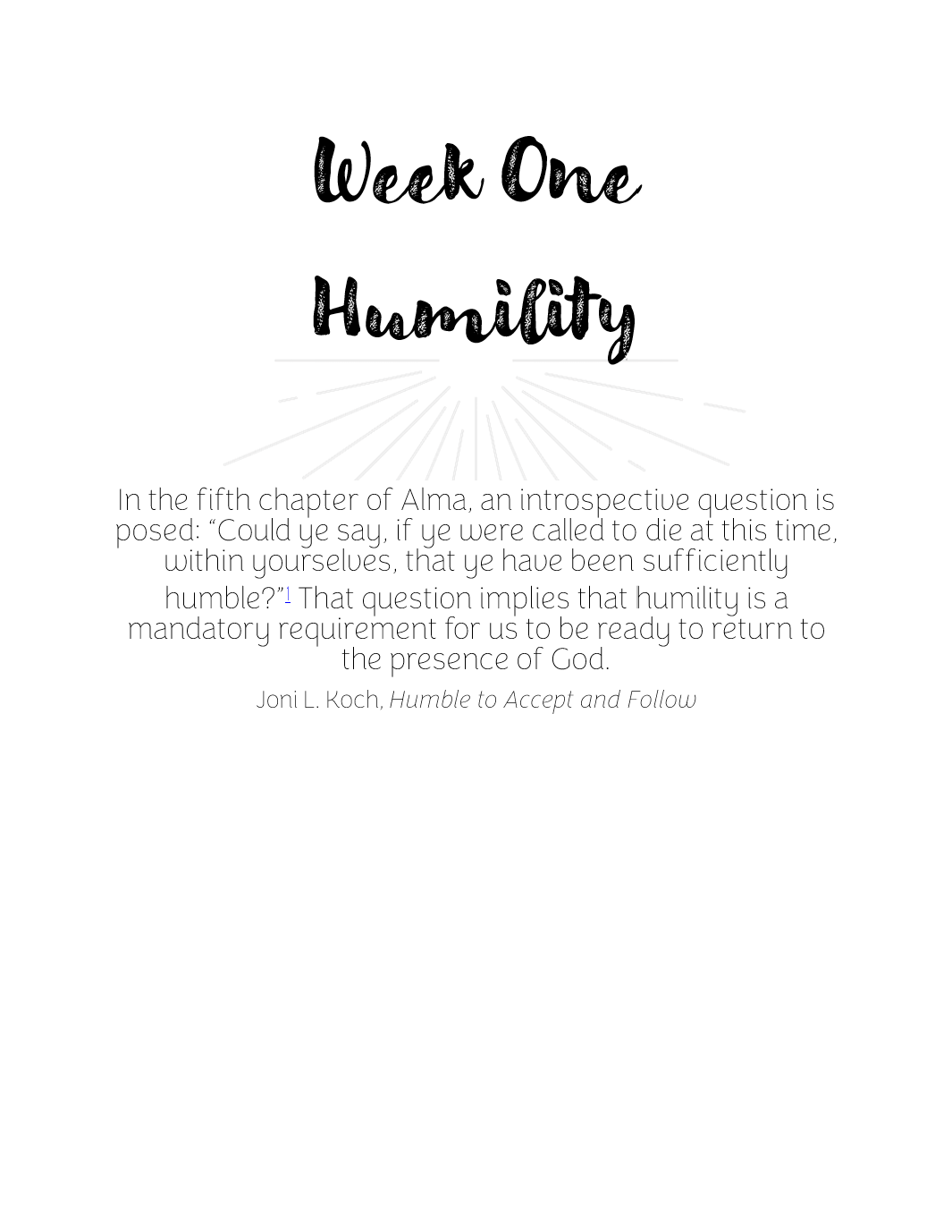Christlike Attributes: Humility Workbook