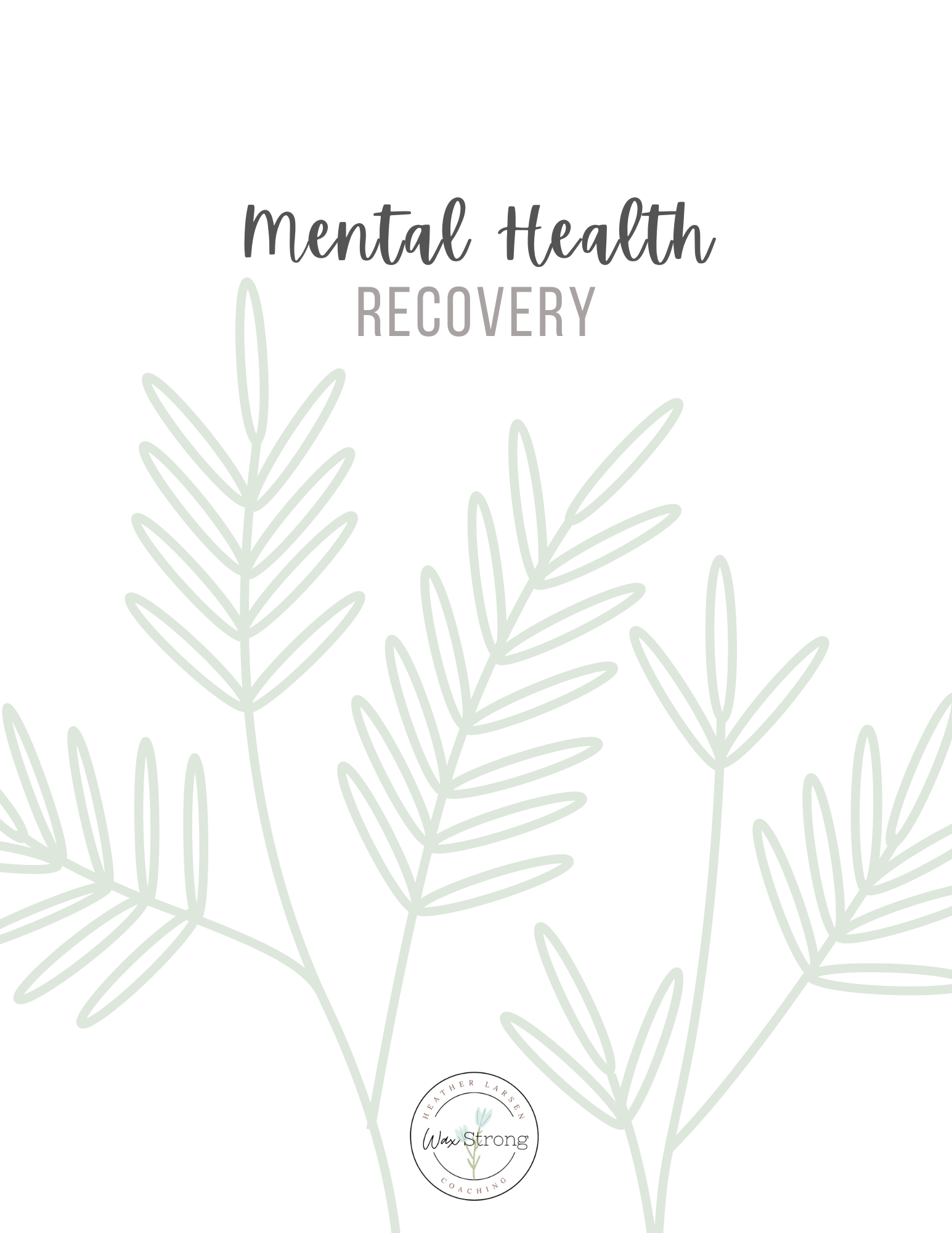 Mental Health Recovery Workbook
