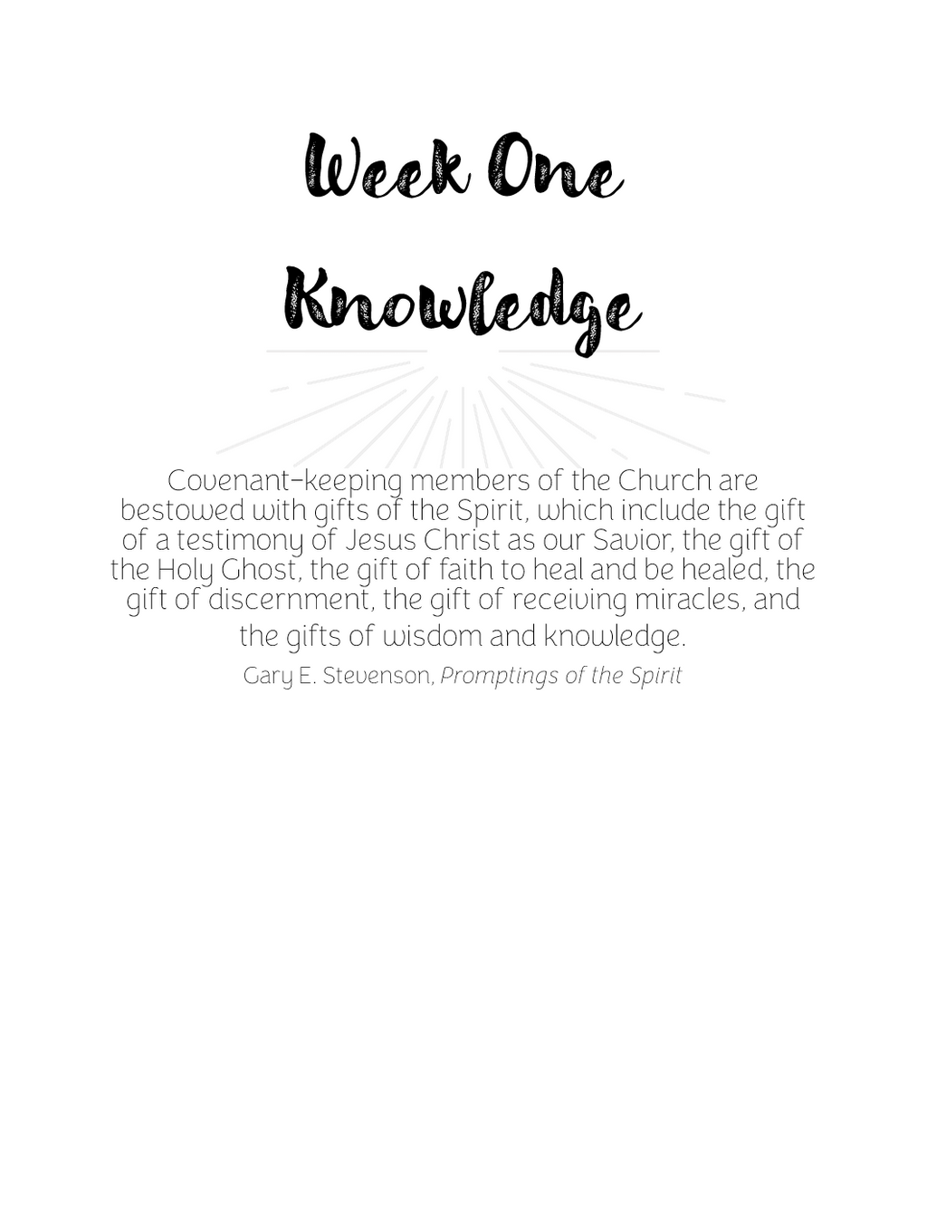 Christlike Attributes: Knowledge Workbook