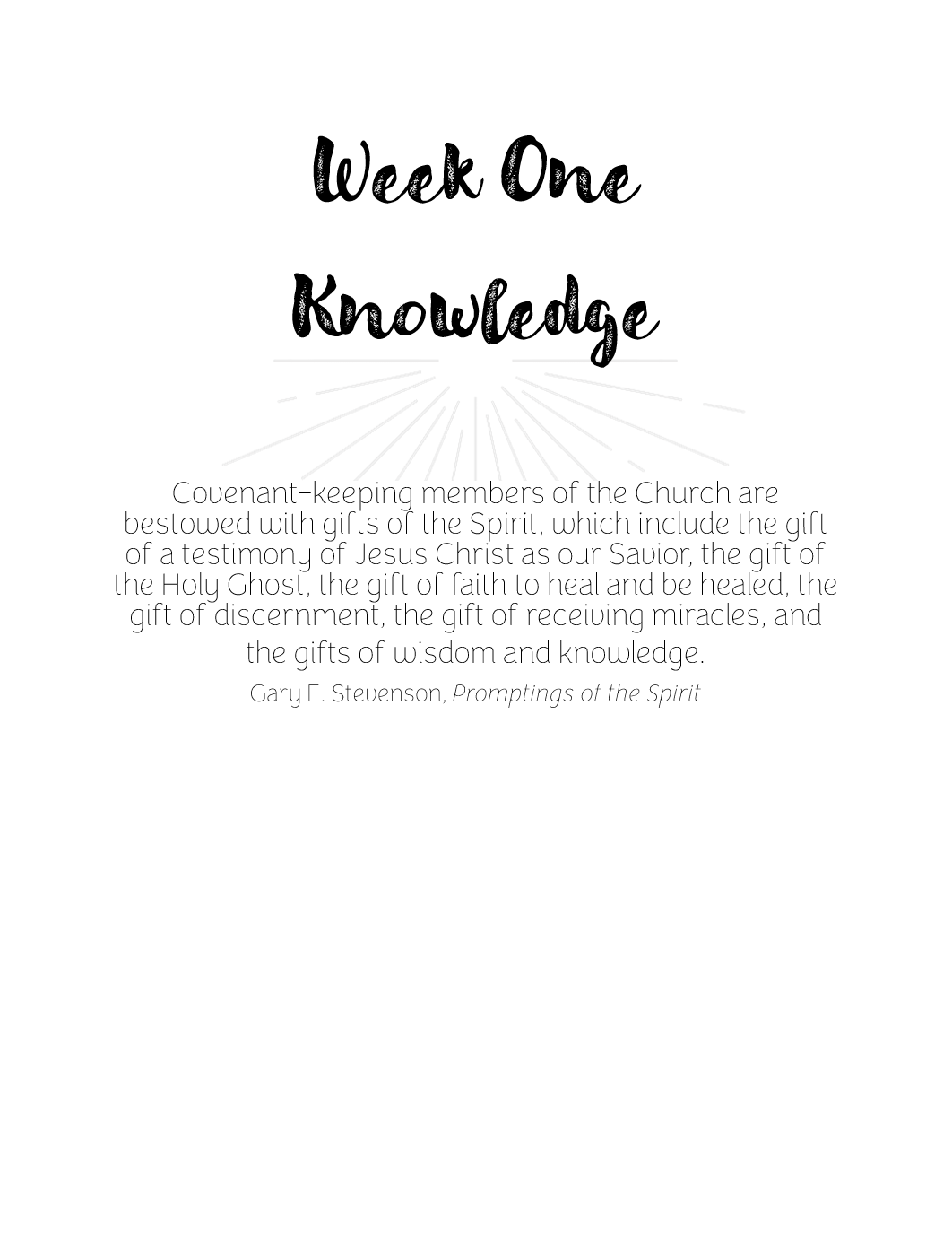 Christlike Attributes: Knowledge Workbook