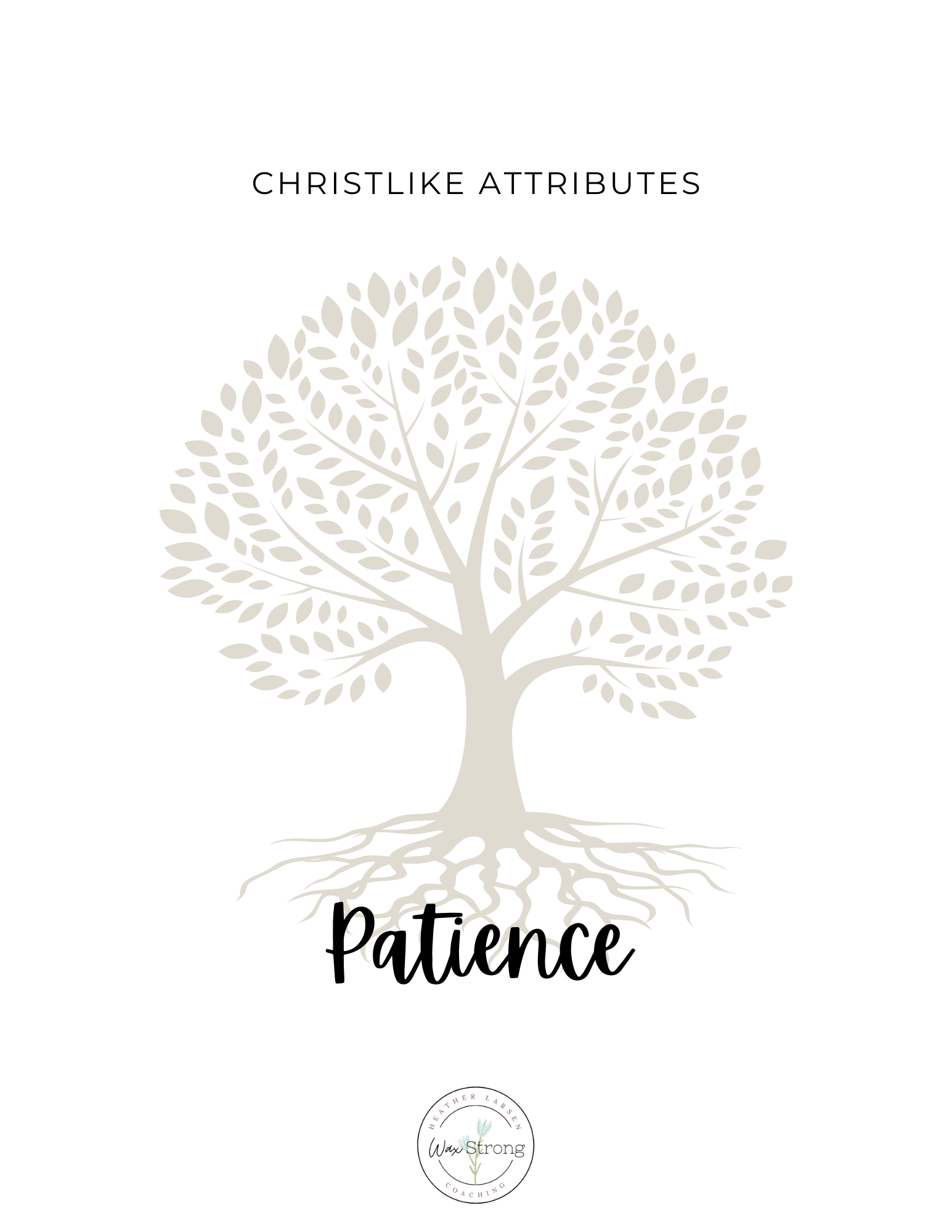 Christlike Attributes: Patience Workbook