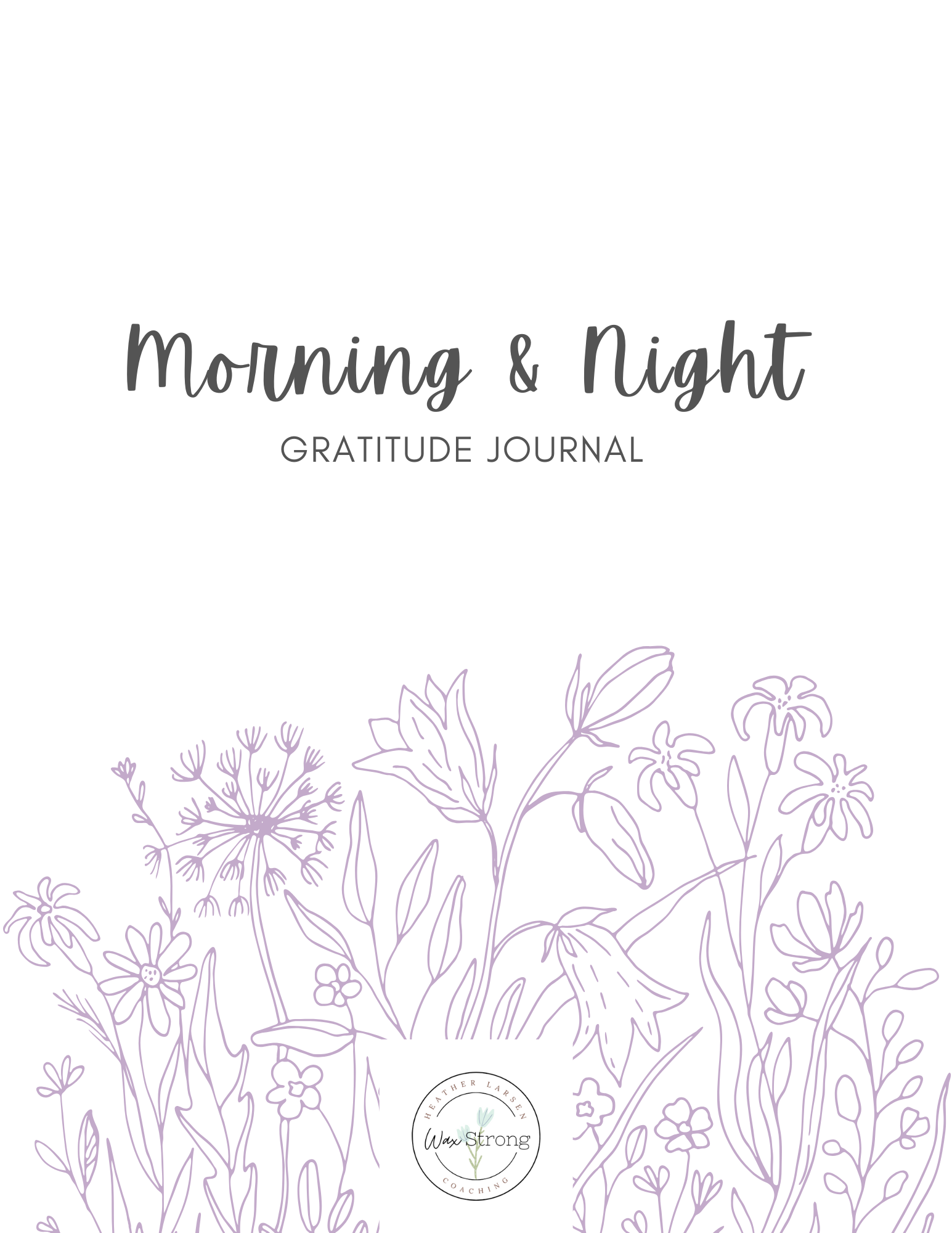 Morning and Night Gratitude Journal