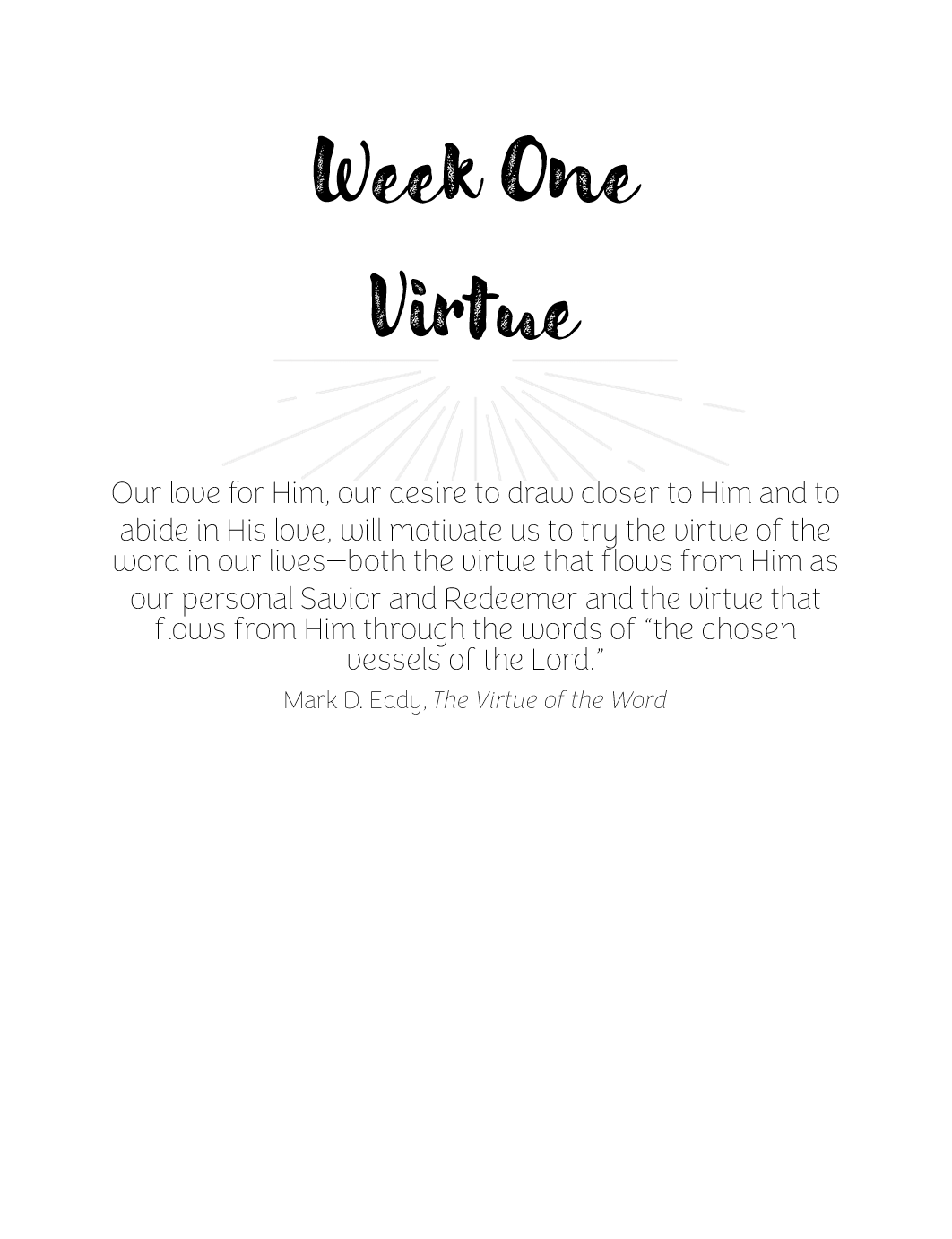 Christlike Attributes: Virtue Workbook