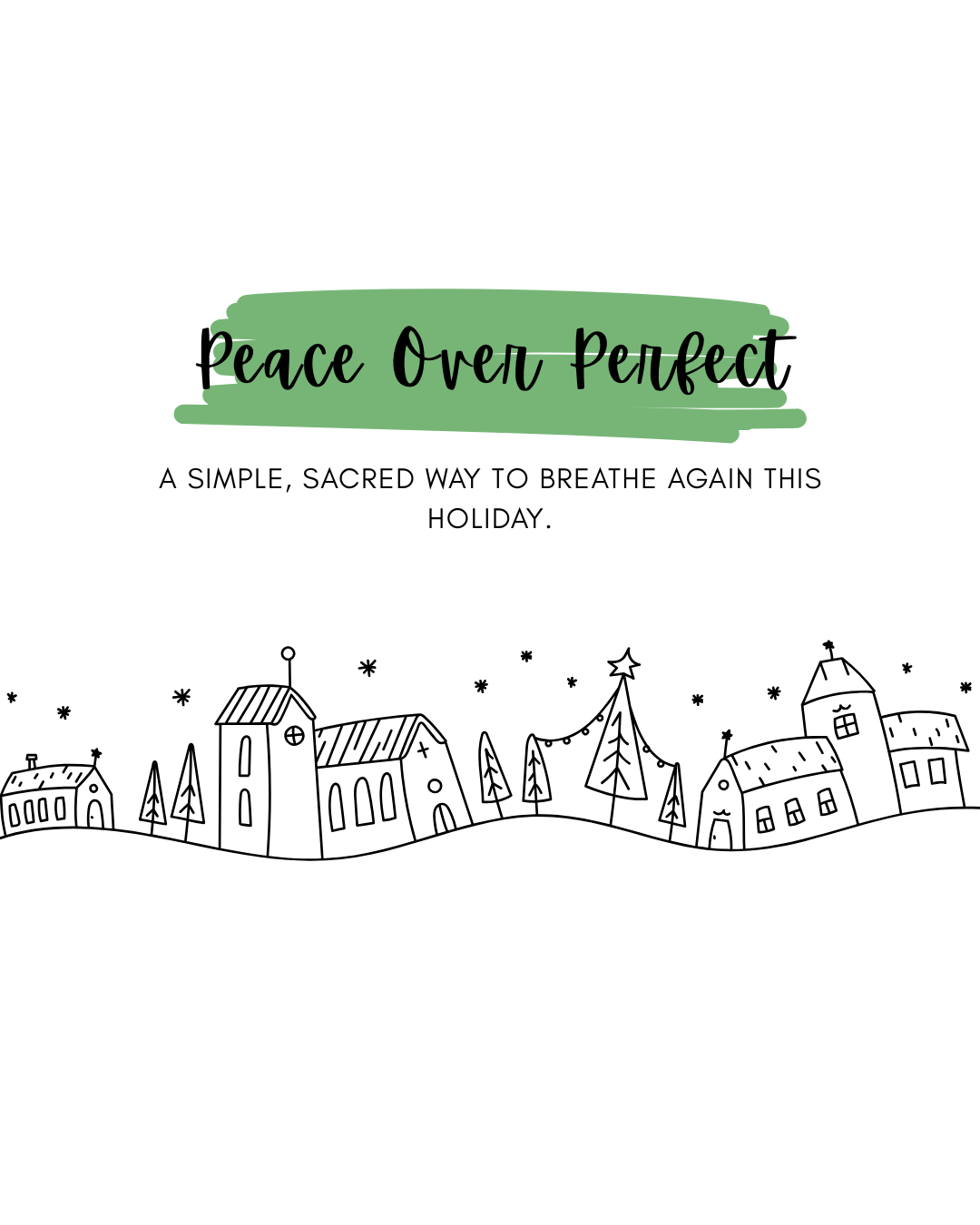 Peace Over Perfect - Pre-Recorded Program